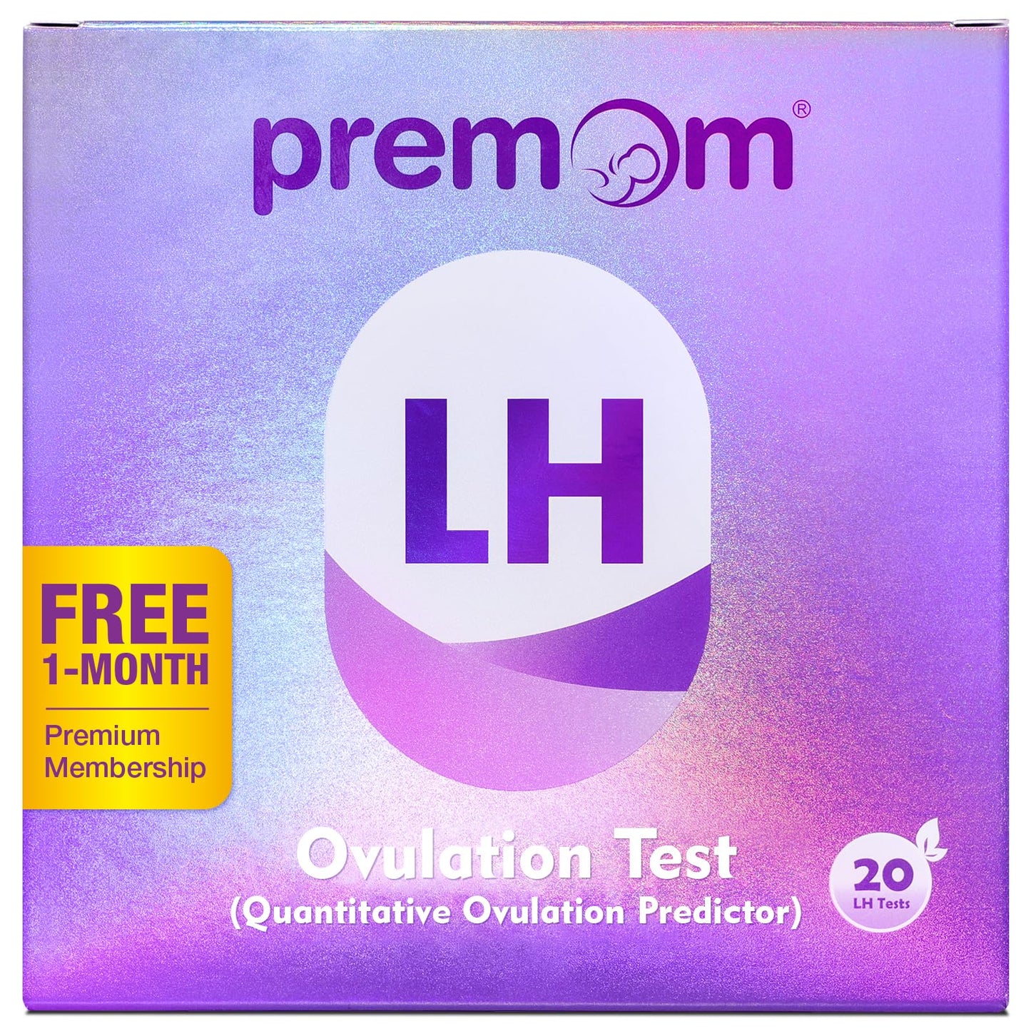Premom Quantitative Ovulation Test Strips – Smart OPK with App, 20 LH Tests