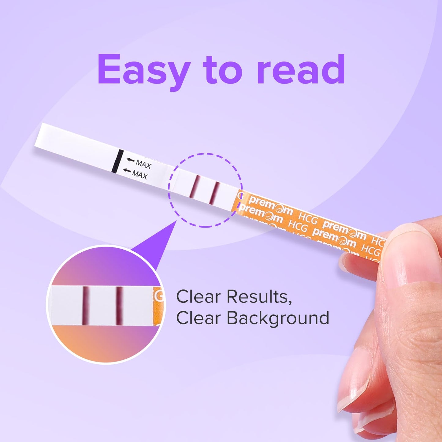 Premom Pregnancy Test Strips – 50 Count Kit with Premom Ovulation Predictor App