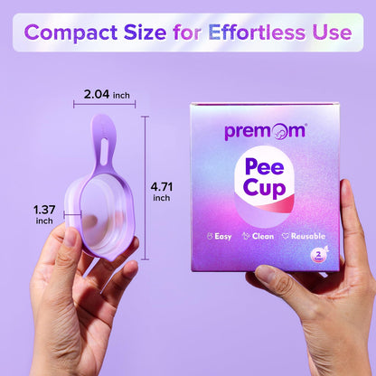 Premom 2 Reusable Collapsible Urine Cups for Ovulation & Pregnancy Tests | Home Fertility Kit