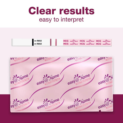 Easy@Home 20-Pack Pregnancy Test Strips – Early hCG Detection with Premom App (Bulk)