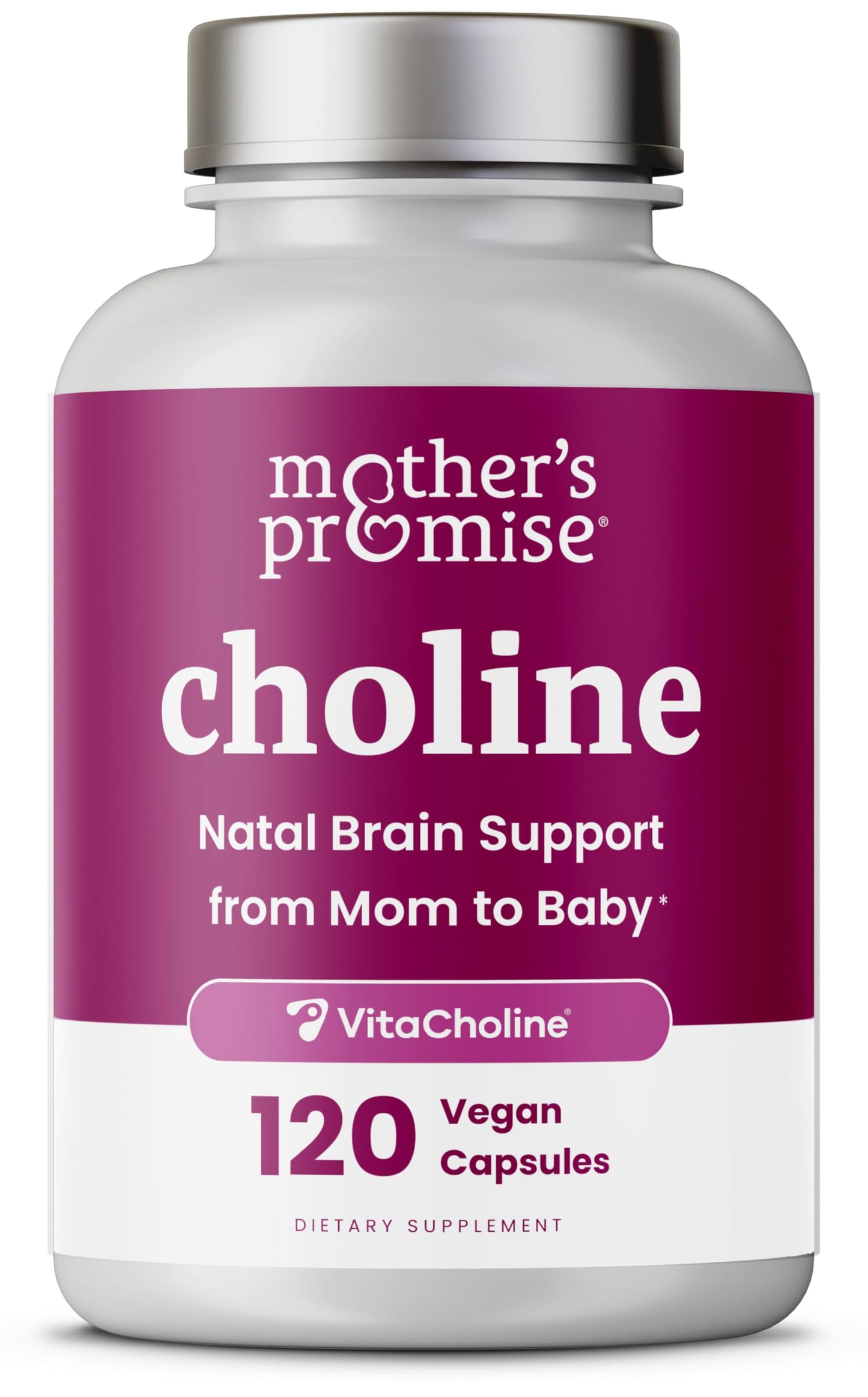 Prenatal Choline 550mg | 120 Capsules | VitaCholine for Pregnancy & Nursing