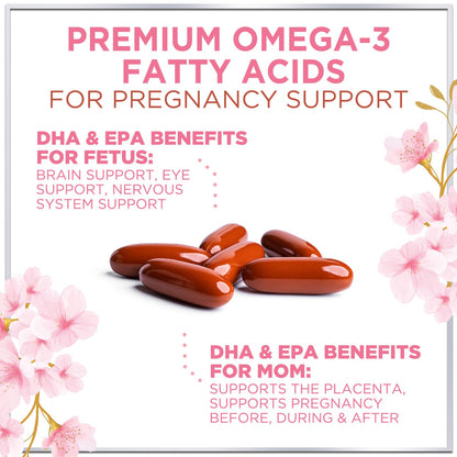 Prenatal Vitamins with Folic Acid & DHA – 120 Softgels