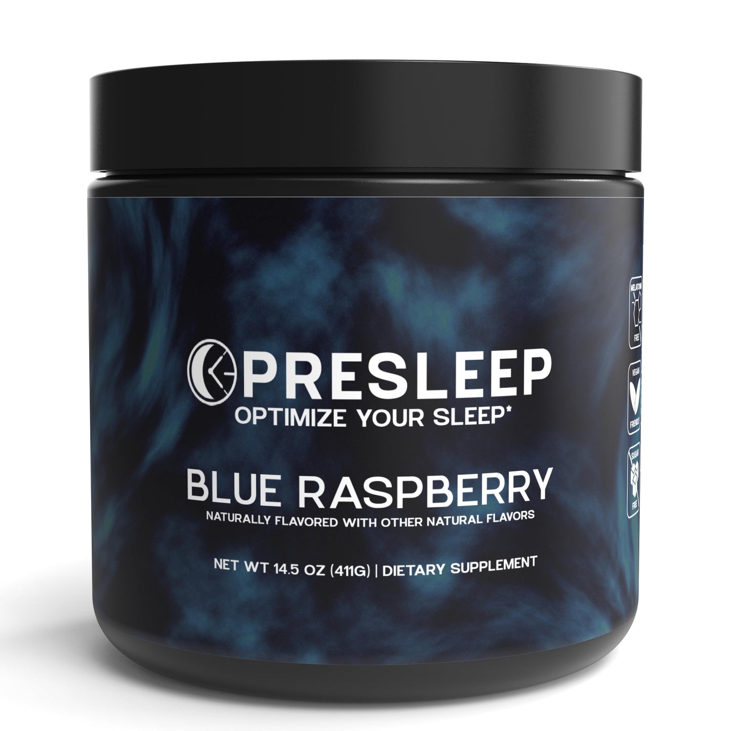 PreSleep Natural Sleep Powder – Melatonin-Free Sleep Aid with Magnesium Glycinate, L-Theanine & Glycine – Non-Habit Forming, Vegan, Gluten Free, 30 Servings