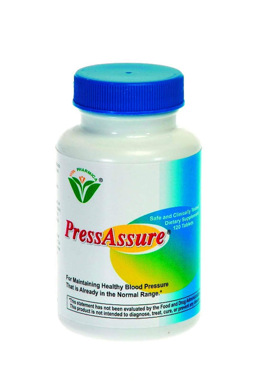 Vita Pharmica PressAssure 120 Tablets – Natural Blood Pressure Support BritishVita | Premium UK Vitamins & Wellness Supplements