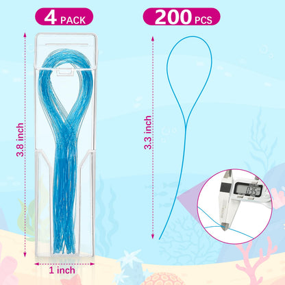 Preteen Kids Floss Threaders – Deep Clean for Braces & Bridges (200PCS, 4-Pack)