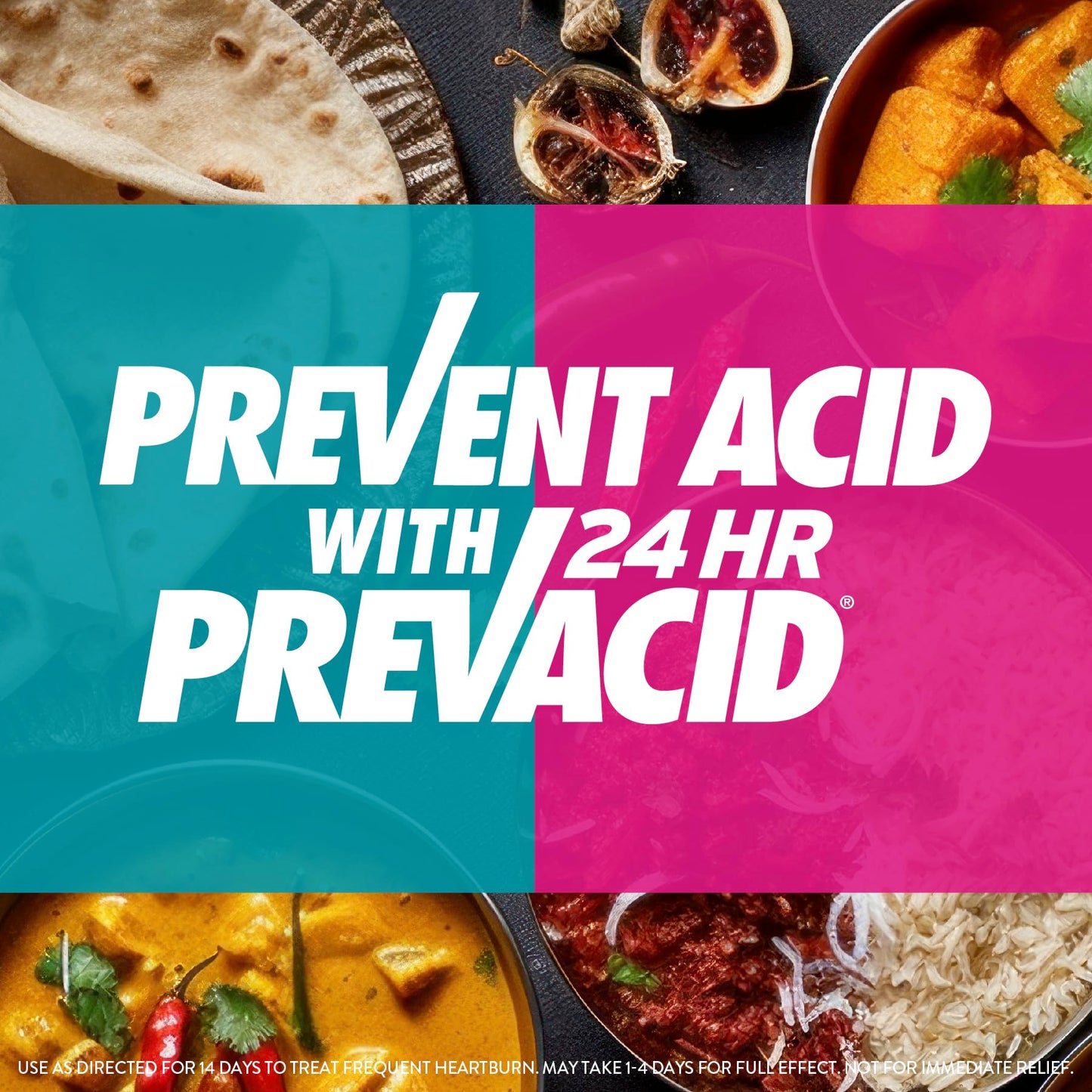 Prevacid 24HR Lansoprazole 15 mg – 42 Count | 24-Hour Heartburn Relief