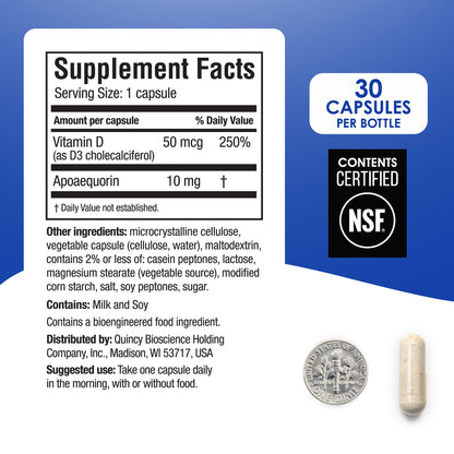 Prevagen Regular Strength - 30 Capsules | Apoaequorin + D3