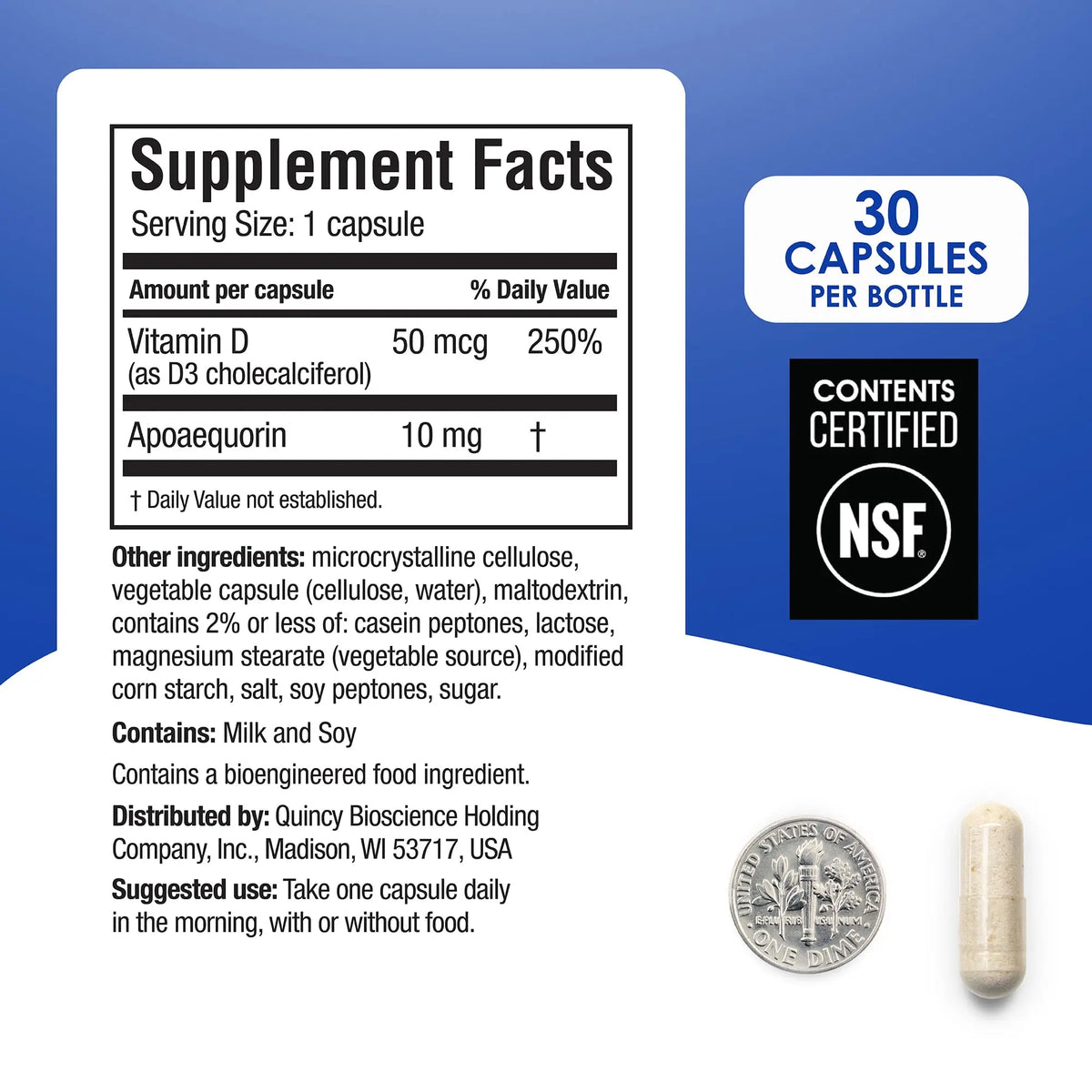 Prevagen Regular Strength - 90 Capsules (3 Month Supply) | Apoaequorin + Vitamin D3 | 7-Day Pill Minder BritishVita | Premium UK Vitamins & Wellness Supplements