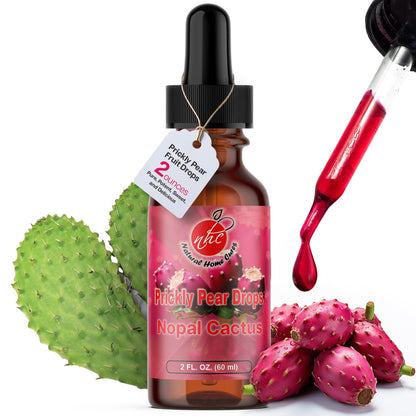 Prickly Pear Nopal Cactus Liquid Drops – Plant-Based Extract 2 oz
