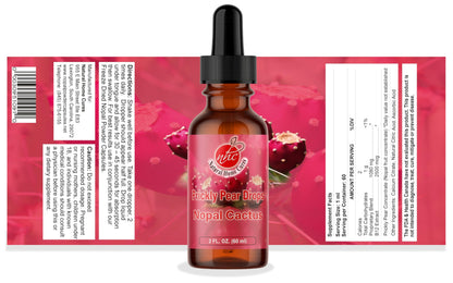 Prickly Pear Nopal Cactus Liquid Drops – Plant-Based Extract 2 oz