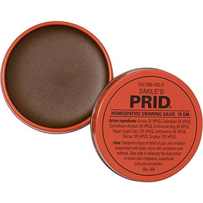 Smile's Prid Homeopathic Drawing Salve 18 g – Pack of 2 (4 Units Total)