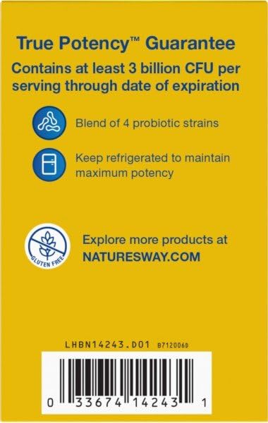 Nature's Way Primadophilus Probiotic Chewables for Kids – 3B CFU, Cherry Flavor | Ages 2+