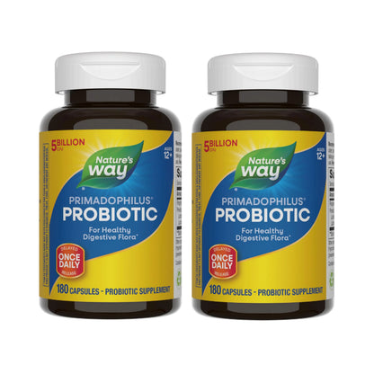 Nature's Way Primadophilus Original 5 Billion CFU | 180 Capsules (2 Pack) BritishVita | Premium UK Vitamins & Wellness Supplements