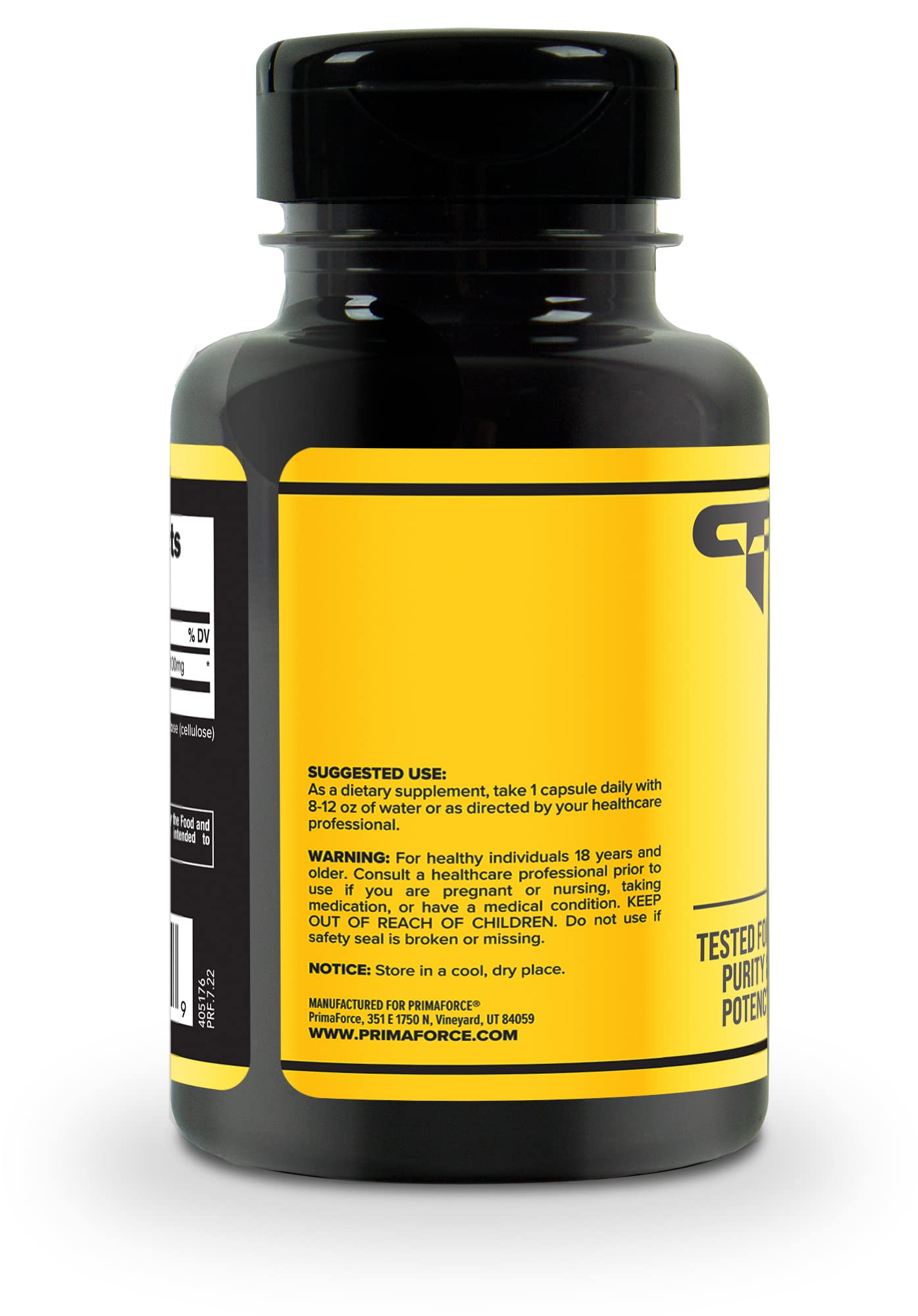 Primaforce 5-HTP 100mg Supplement, 120 Capsules, 100mg Per Serving, 5-Hydroxytryptophan