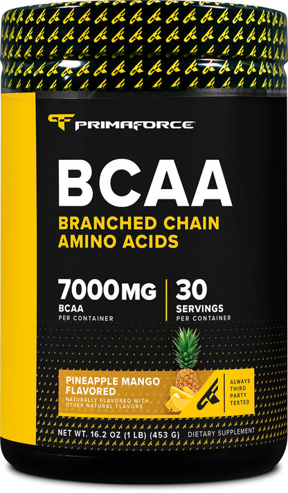 Primaforce Pineapple Mango BCAA Powder – 7000MG, 2:1:1, 30 Servings