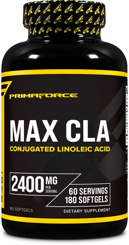 Primaforce CLA 2400 mg per Serving – 180 Softgels, Non-Stim, GMO & Gluten Free