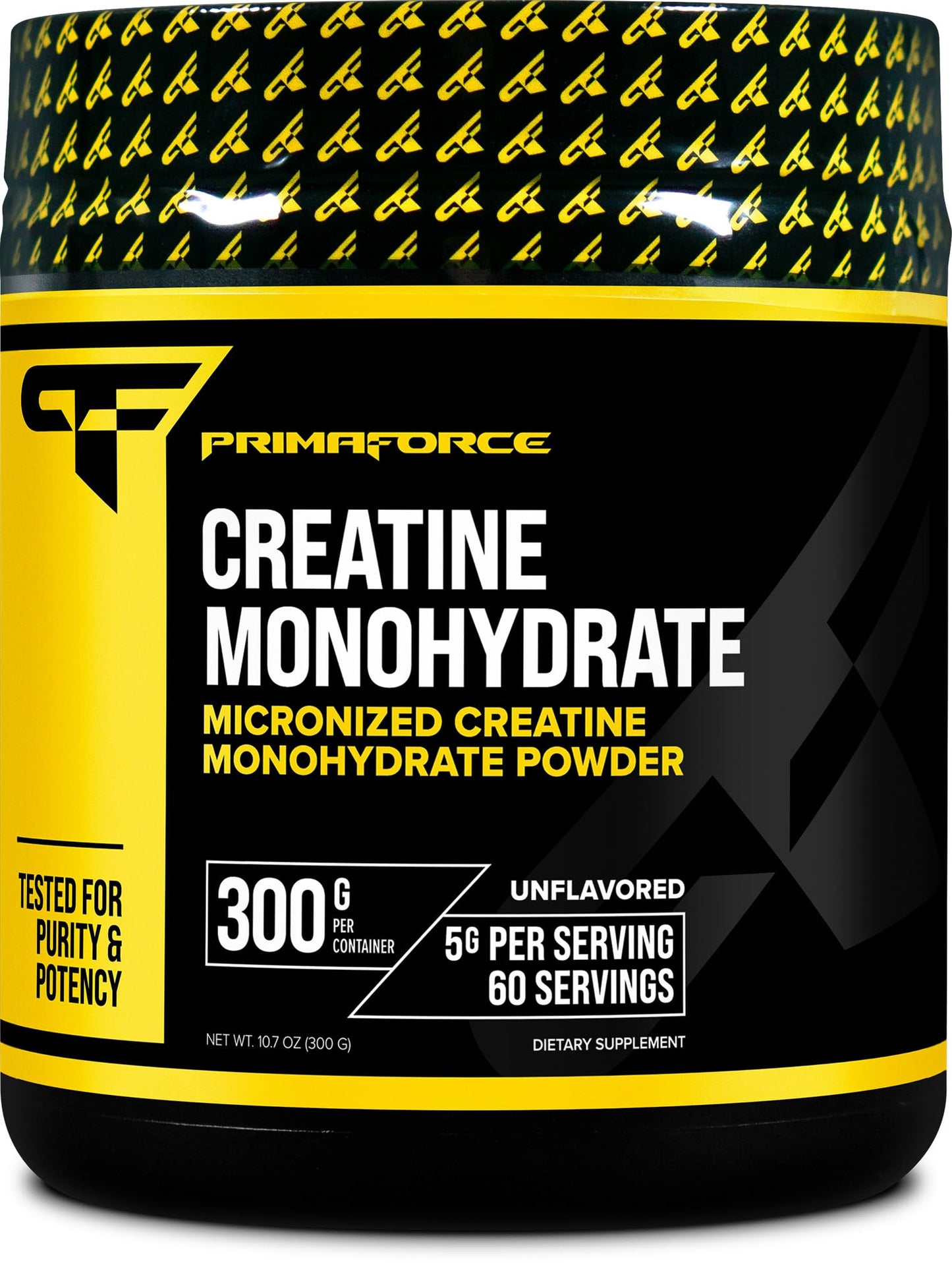 Primaforce Creatine Monohydrate Powder 300 Grams - Micronized, Gluten Free, Non-GMO