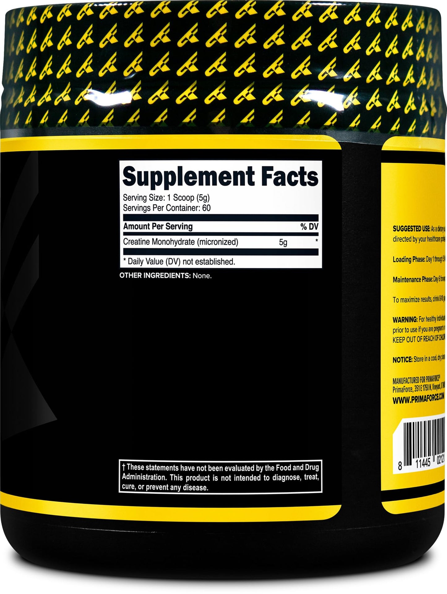 Primaforce Creatine Monohydrate Powder 300 Grams - Micronized, Gluten Free, Non-GMO