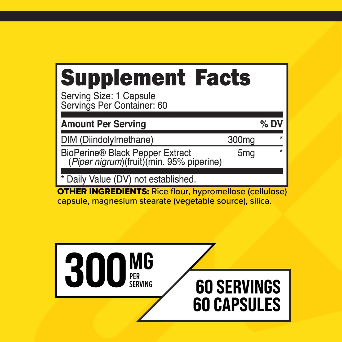 Primaforce DIM Supplement (Diindolylmethane) 300mg – 60 Capsules