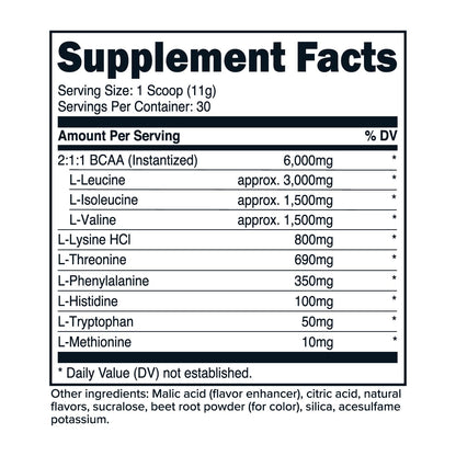 PrimaForce EAA Powder (30 Servings) - Fruit Punch Flavor | Essential Amino Acids for Workout & Recovery