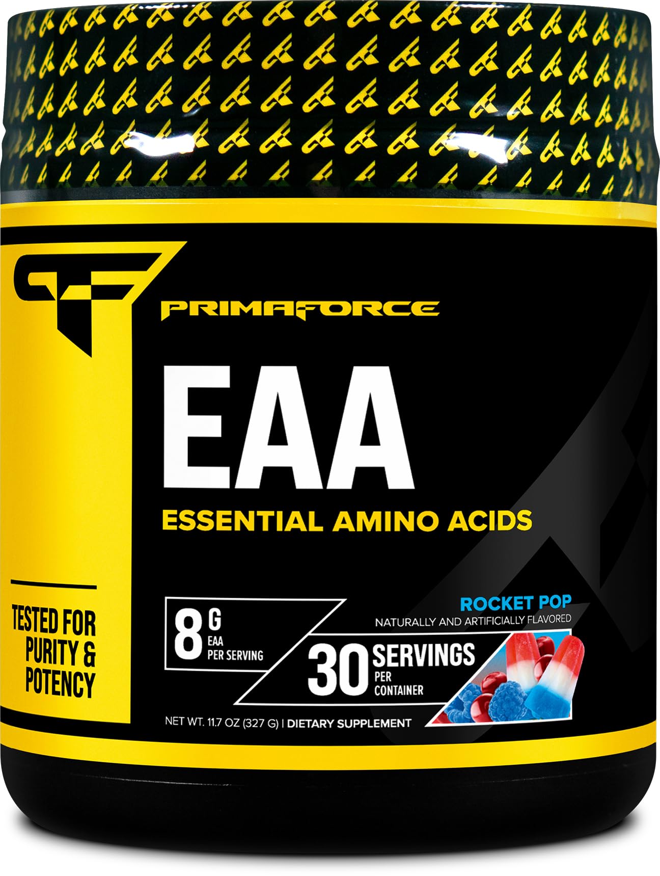 Primaforce EAA Powder (30 Servings, Rocket Pop Flavor) - Essential Amino Acids for Pre/Intra Workout and Recovery - Non-GMO and Gluten Free