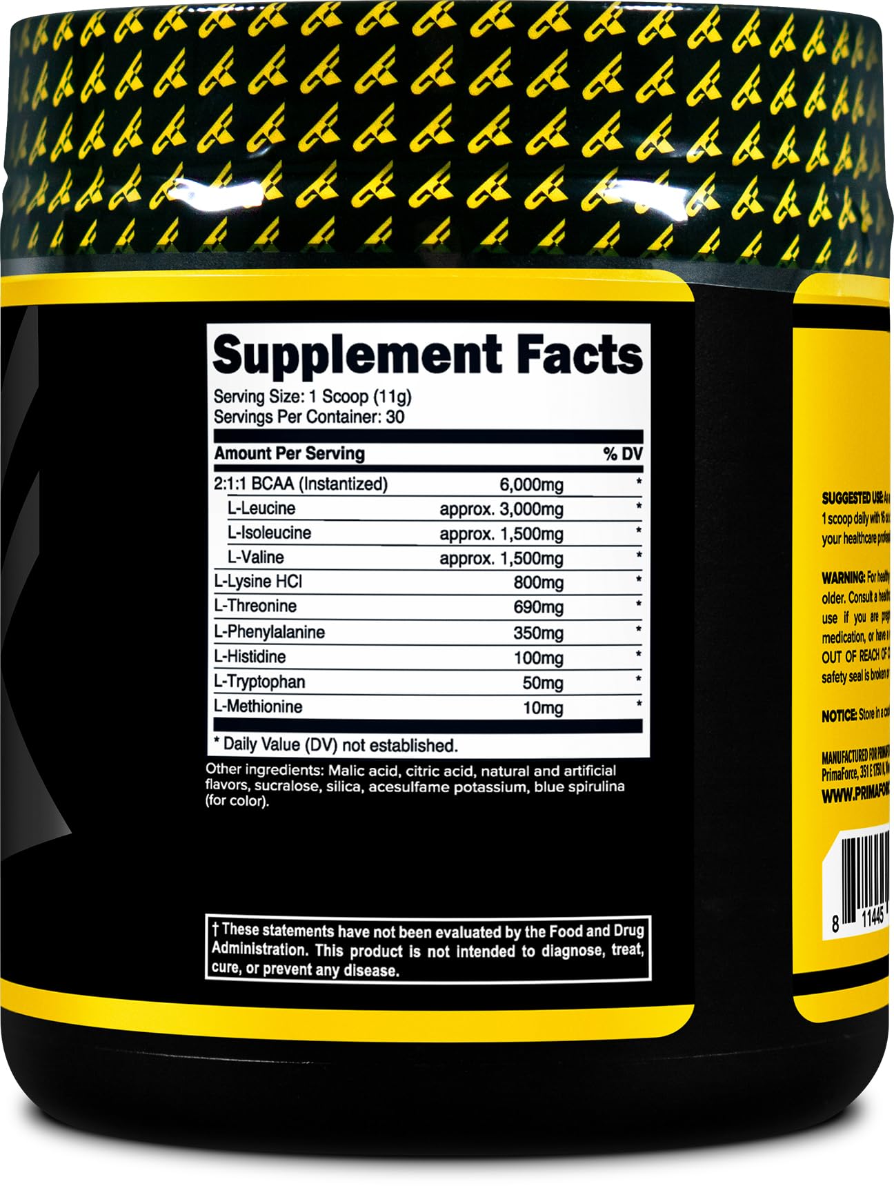 Primaforce EAA Powder (30 Servings, Rocket Pop Flavor) - Essential Amino Acids for Pre/Intra Workout and Recovery - Non-GMO and Gluten Free