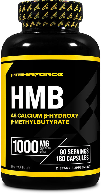 Primaforce HMB 1000mg – 180 Capsules | Gluten Free & Non-GMO