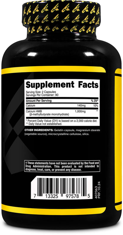 Primaforce HMB 1000mg – 180 Capsules | Gluten Free & Non-GMO