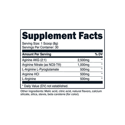 PrimaForce L-Arginine Complex Powder Peach Mango | 30 Servings | Premium Pre-Workout
