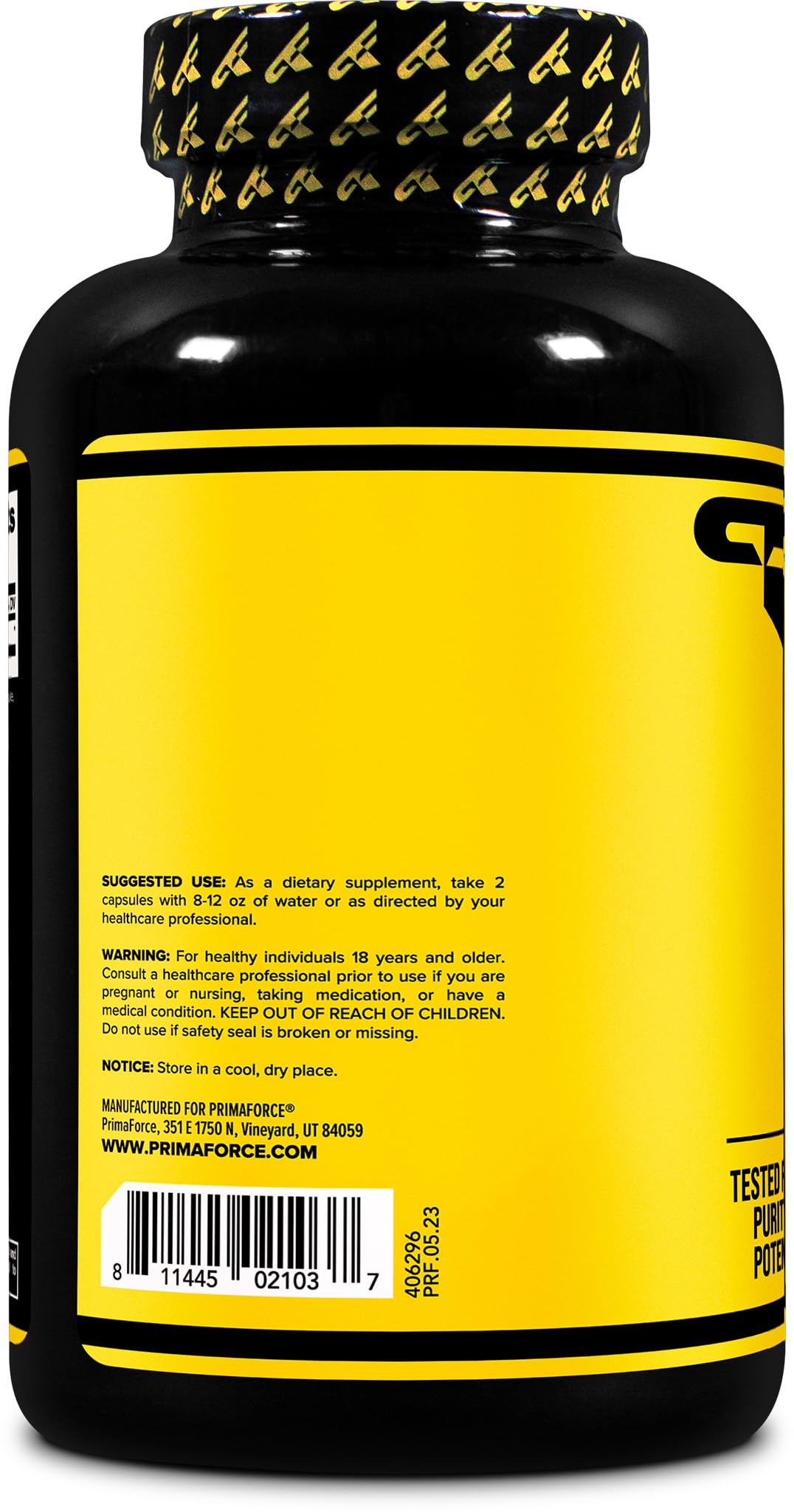 Primaforce L-Arginine 1000 mg – 300 Capsules, 150 Servings | Gluten Free, Non-GMO | Extra Strength Amino Acid