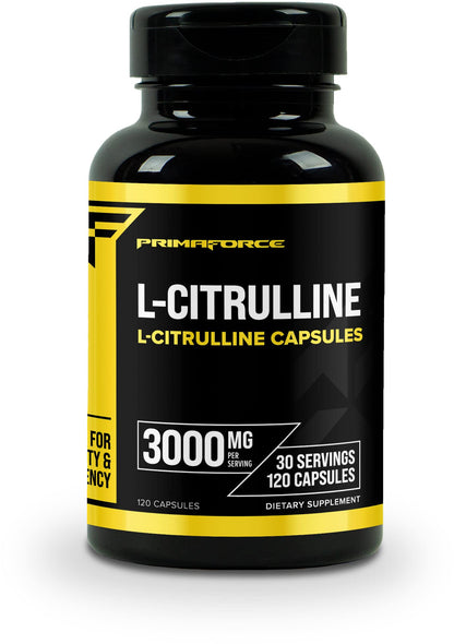 Primaforce L-Citrulline 3000mg – 120 Capsules, 30 Servings