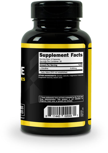 Primaforce L-Citrulline 3000mg – 120 Capsules, 30 Servings