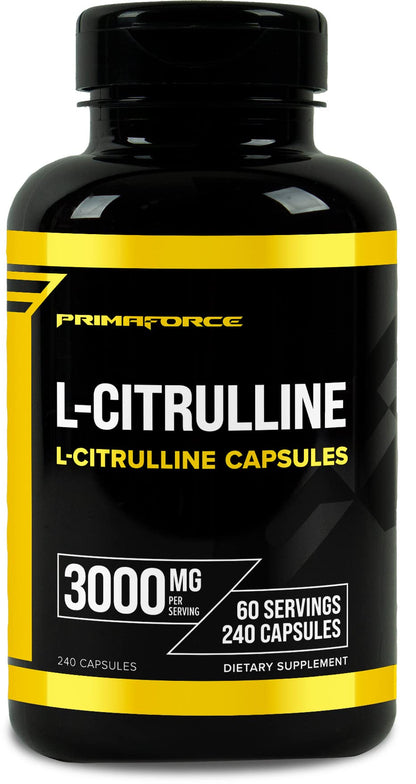 Primaforce L-Citrulline 3000mg | 240 Capsules, 60 Servings
