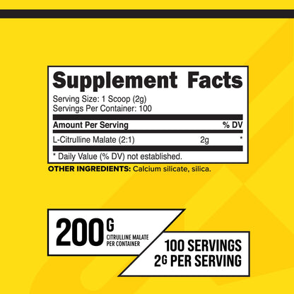 PrimaForce L-Citrulline Malate Powder – Unflavored, 200g | Pre-Workout