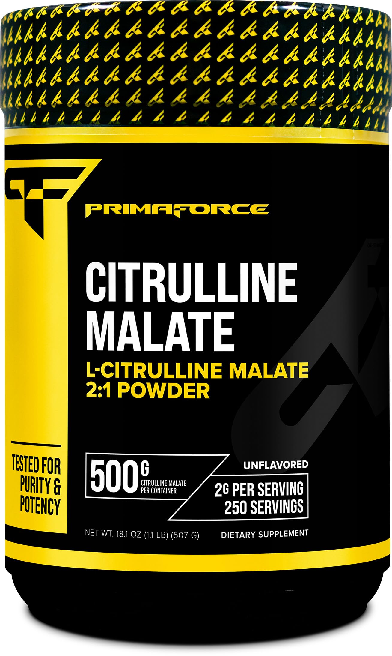 PrimaForce L-Citrulline Malate Powder – Unflavored, 500g | Vegan, Non-GMO