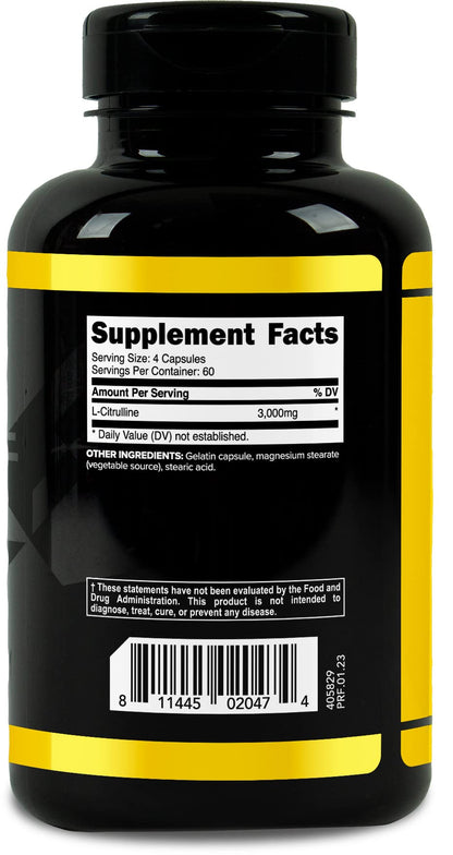 Primaforce L-Citrulline 3000mg | 240 Capsules, 60 Servings
