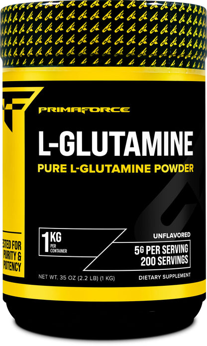 Primaforce L-Glutamine Powder 1000g – Unflavored, 5g Serving, 200 Servings