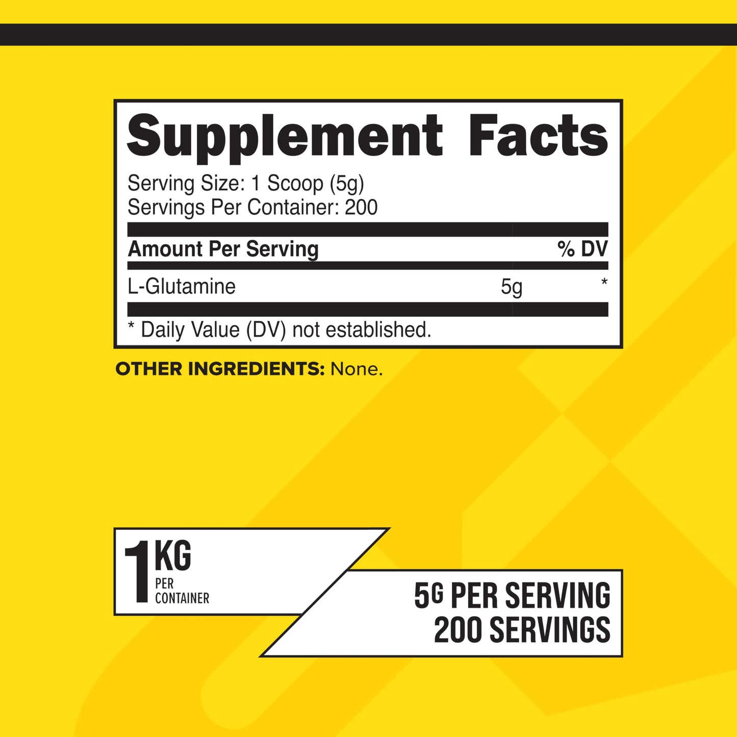 Primaforce L-Glutamine Powder 1000g – Unflavored, 5g Serving, 200 Servings