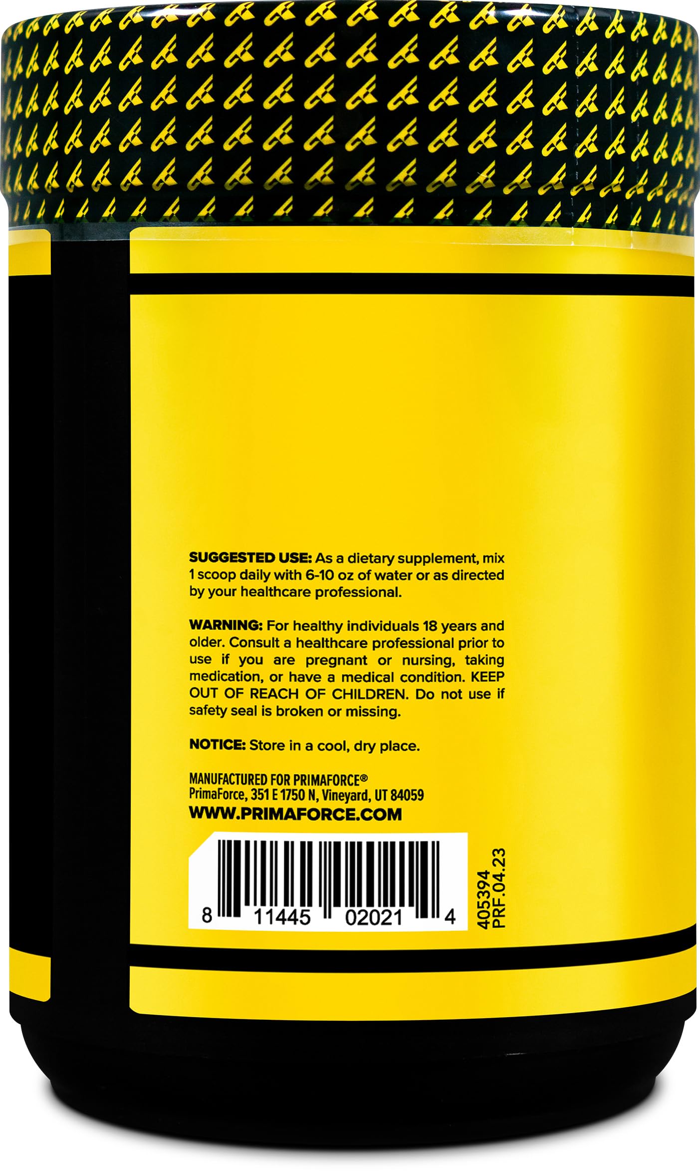 Primaforce L-Glutamine Powder 1000g – Unflavored, 5g Serving, 200 Servings