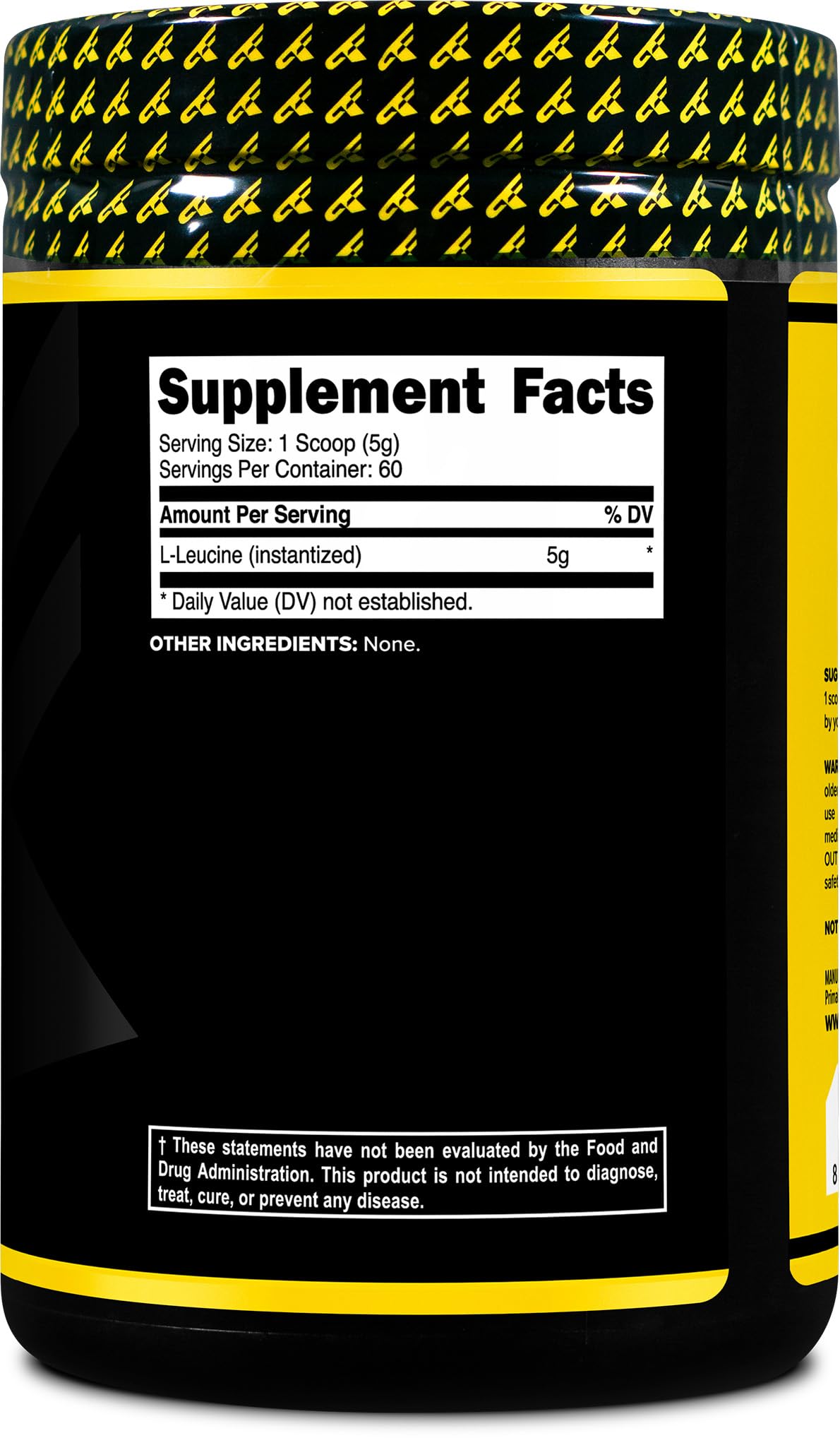 Primaforce L-Leucine Powder – 300g, 60 Servings | 5 g per Serving