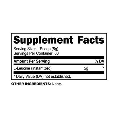 Primaforce L-Leucine Powder – 300g, 60 Servings | 5 g per Serving