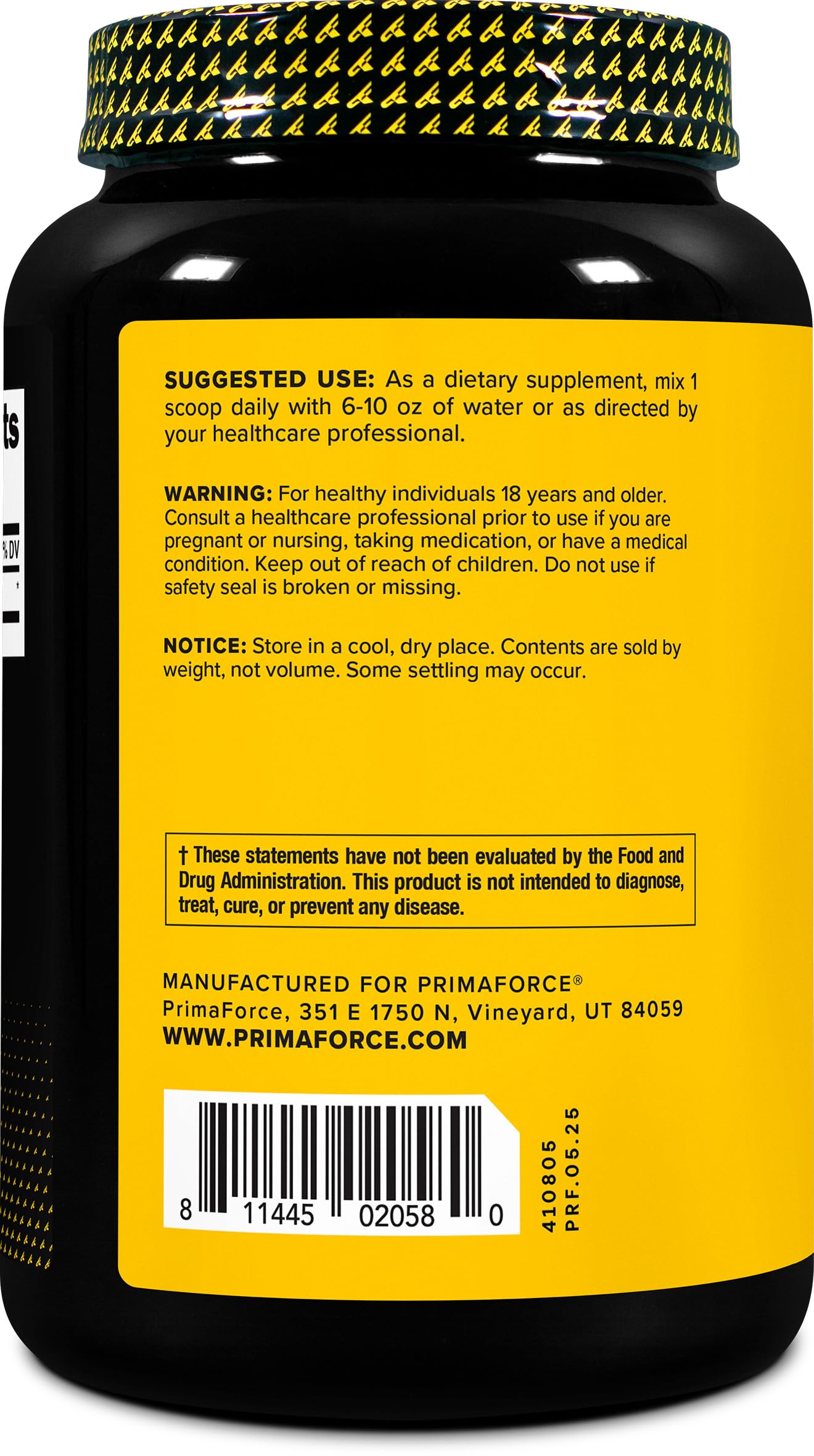 Primaforce L-Leucine Pure Powder 1 KG (2.2lbs) – Non-GMO, Gluten Free, 200 Servings