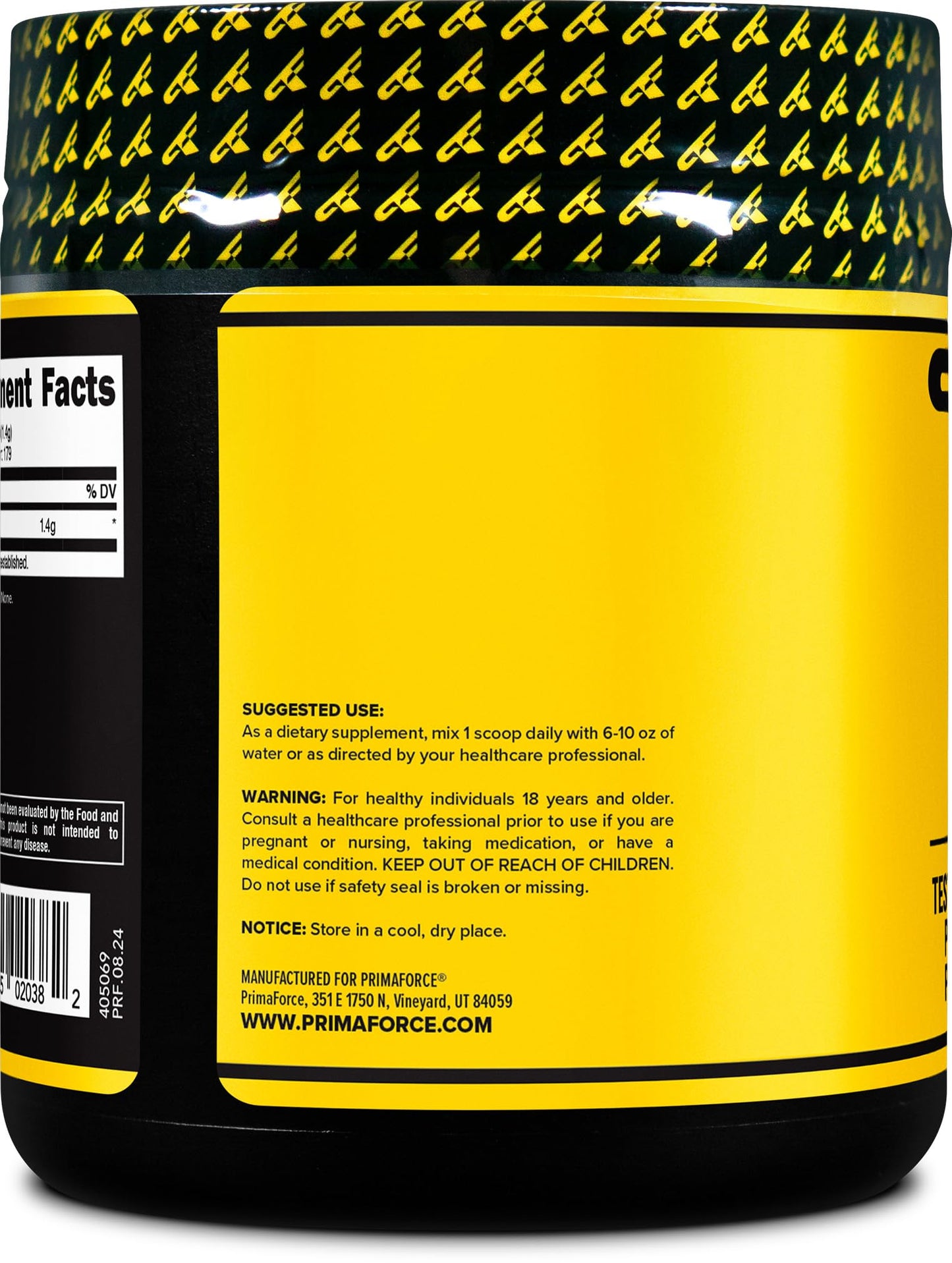 PrimaForce Taurine Powder 250g — Non-GMO & Gluten Free Supplement