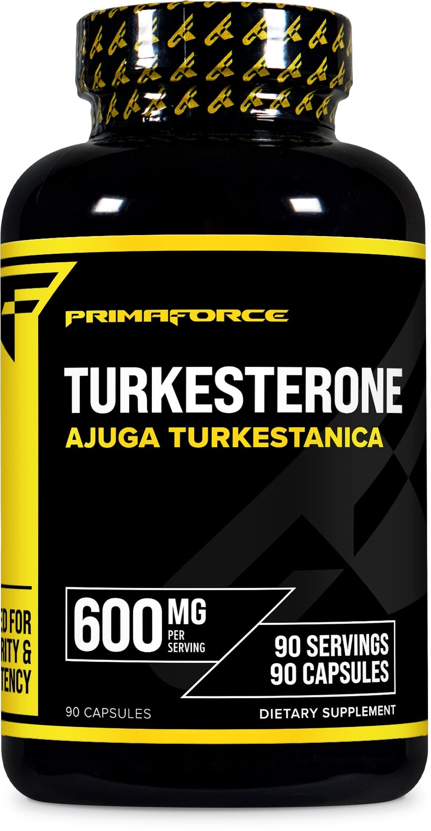 Primaforce Turkesterone 600mg, 90 Capsules – Non-GMO & Gluten Free