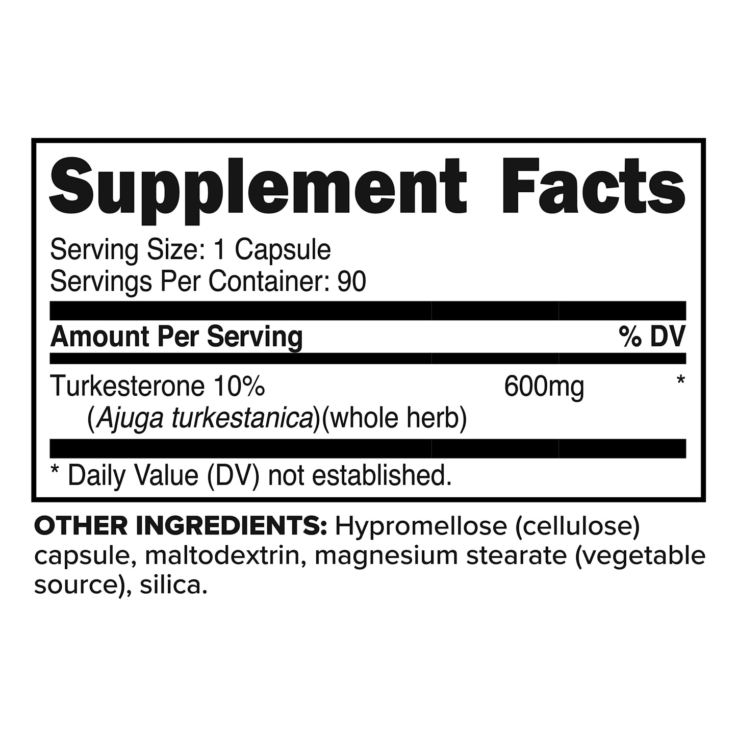 Primaforce Turkesterone 600mg, 90 Capsules – Non-GMO & Gluten Free