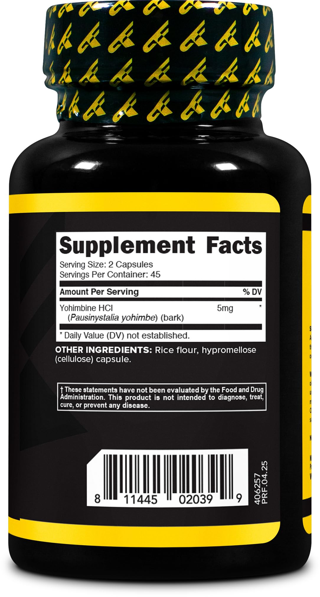 Primaforce Yohimbine HCl 2.5mg – 90 Capsules | GMO Free & Gluten Free