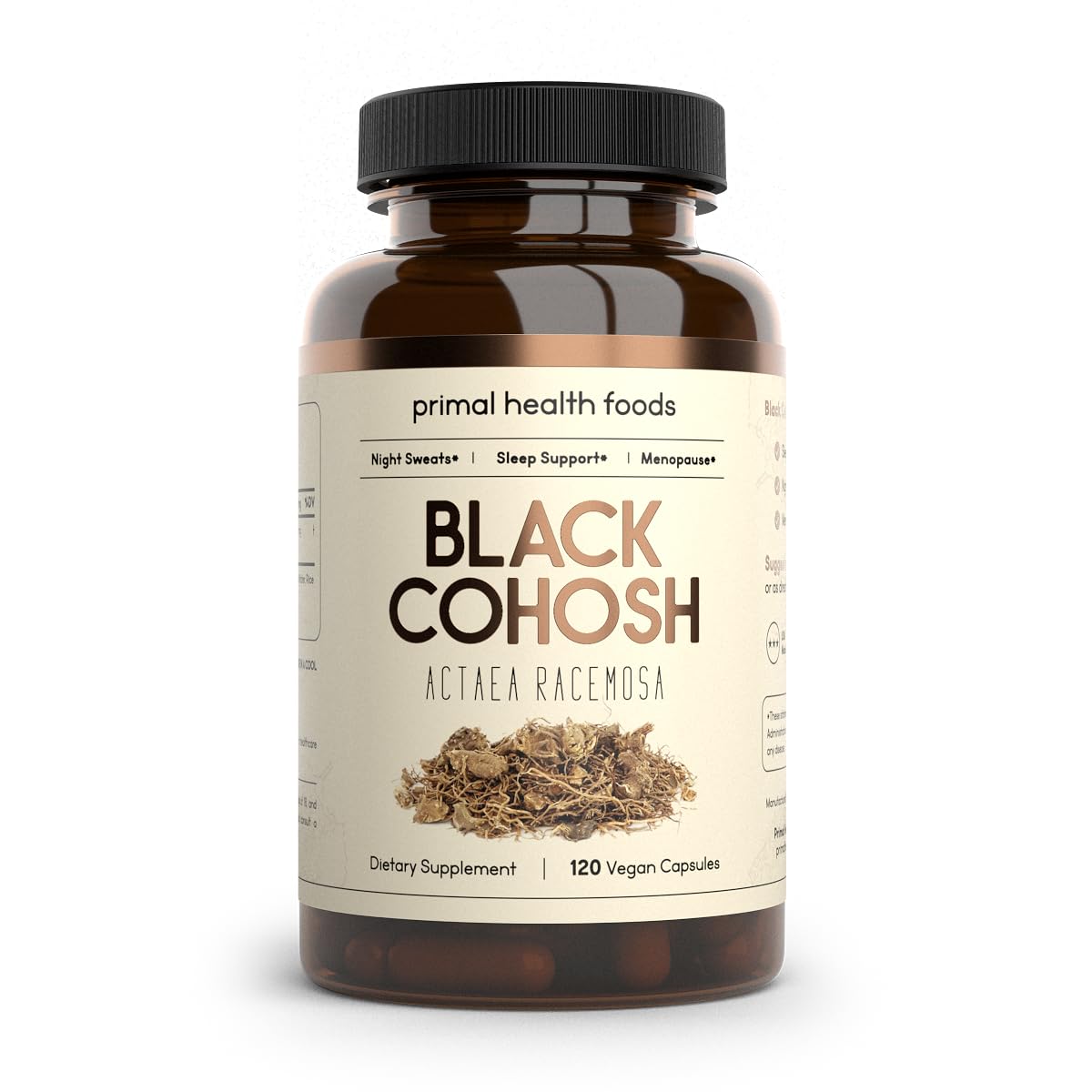 Primal Health Foods Organic Black Cohosh 1000 mg | Menopause & Sleep Support