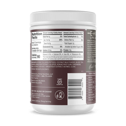 Primal Kitchen Chai Tea Collagen Keto Latte Powder - 11g Collagen per Serving | 8.55 oz