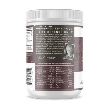 Primal Kitchen Chai Tea Collagen Keto Latte Powder - 11g Collagen per Serving | 8.55 oz