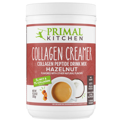Primal Kitchen Hazelnut Collagen Creamer Powder – 11g Collagen, 10.34 oz